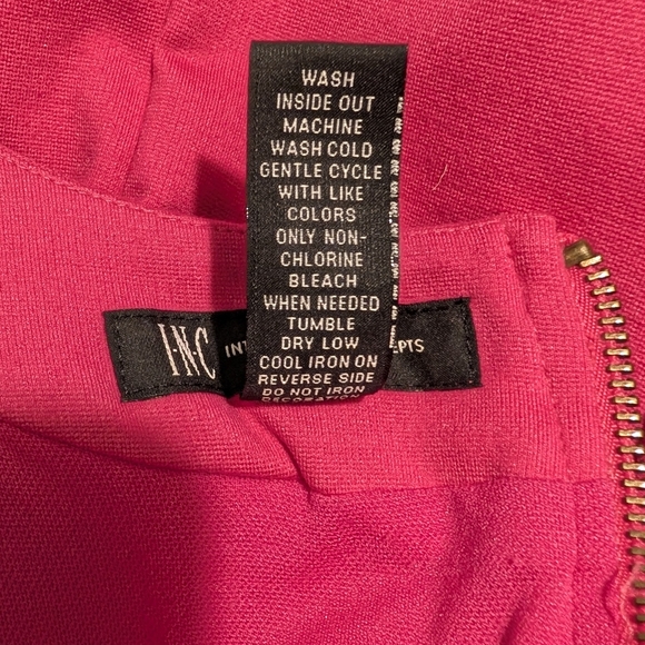 INC International Concepts Pink Cocktail Dress with Embellished Pearl Neckline - Picture 5 of 5